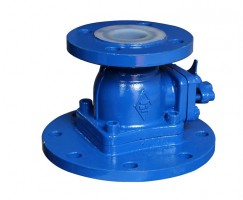 上、下展式衬氟放料阀